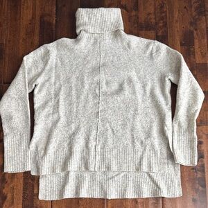 Athleta Light Gray Turtleneck Sweater